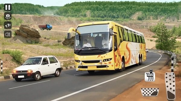 
模拟大巴停车