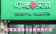 叮咚买菜绿卡会员优势介绍