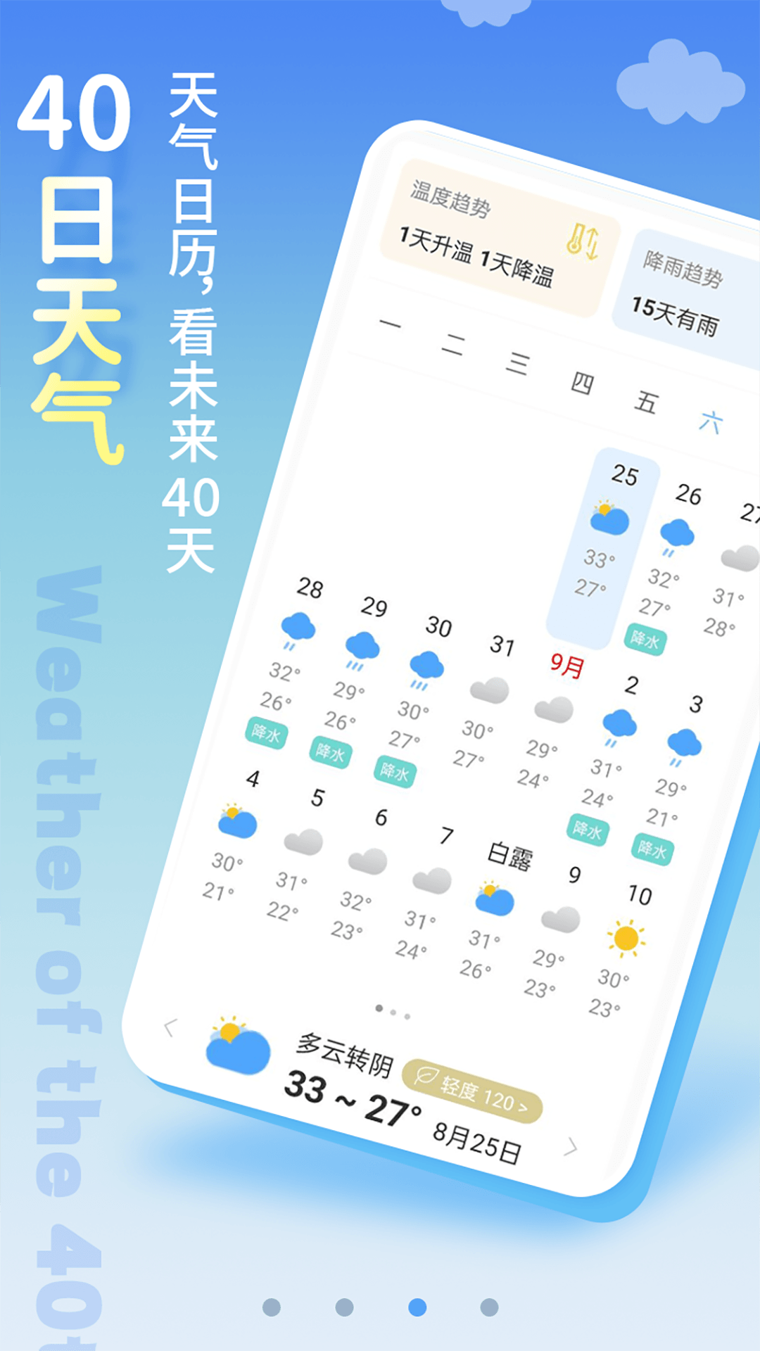 
清新天气预报 一周7天查查询