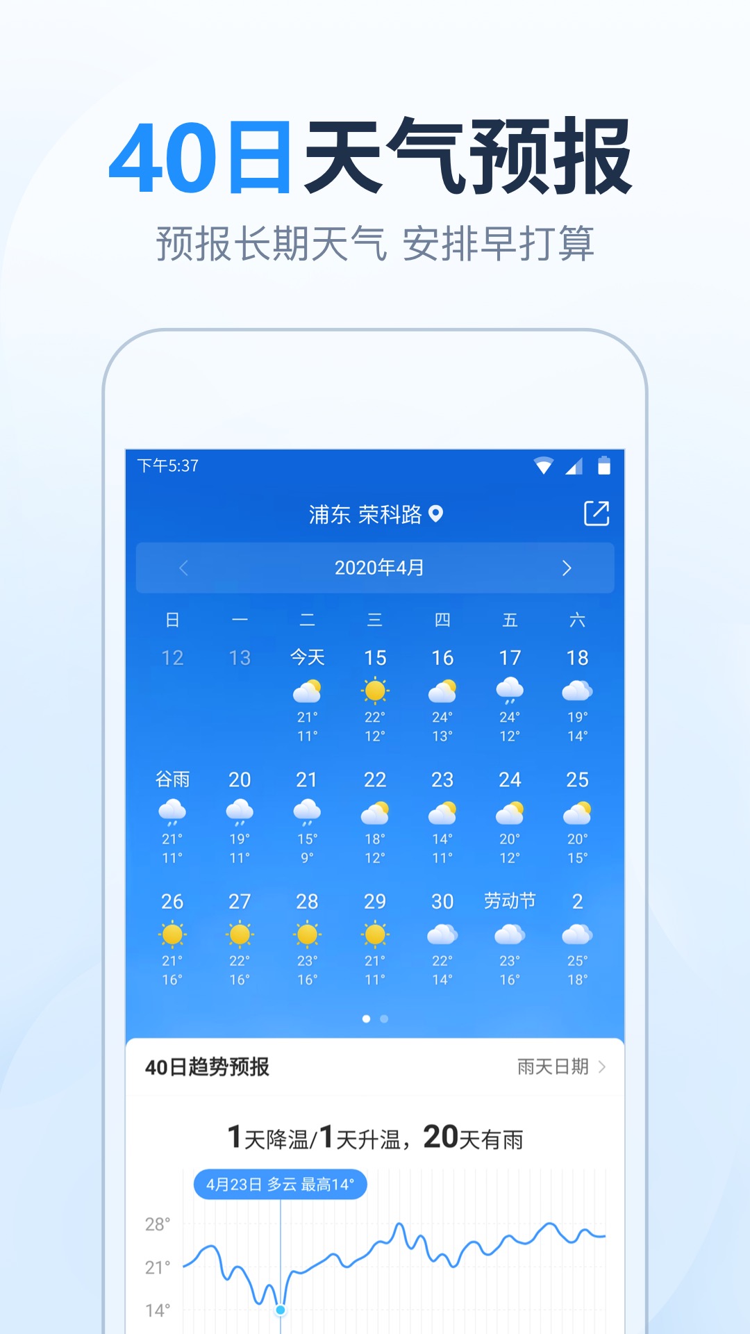 
天气预报大字版