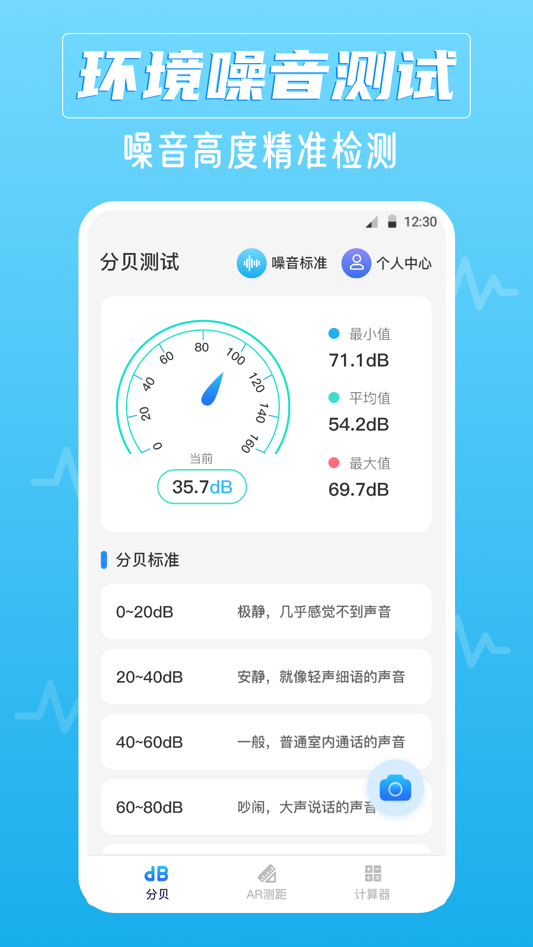 
噪音AI分贝仪