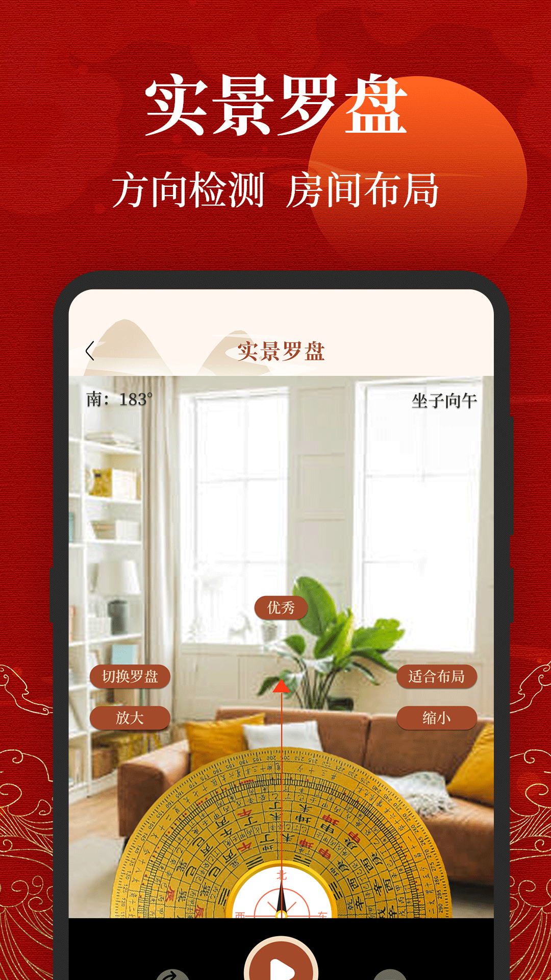 
三合罗盘