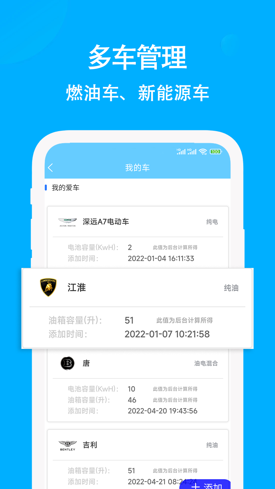 
奇智油耗电耗