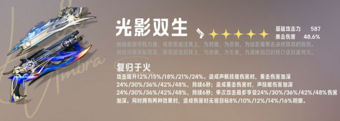 鸣潮嘉贝莉娜武器选择推荐1